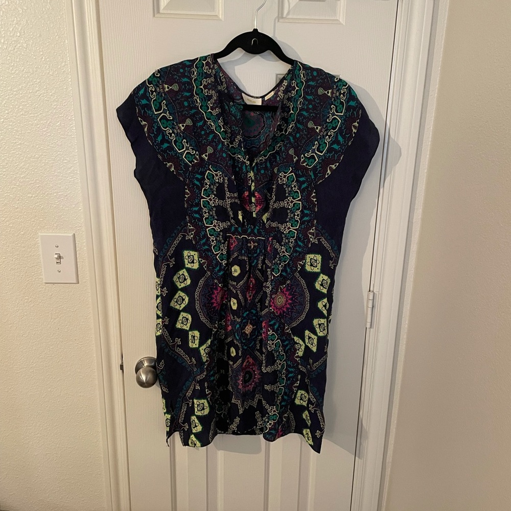 Maeve Medallion Dress Silk Paisley XS